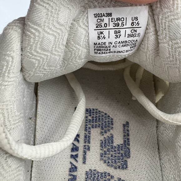 Asics Sneakers Mens Size 6.5 Sportstyle Gel-Kayano 20 Creme Deep Marine Running - Picture 2 of 10